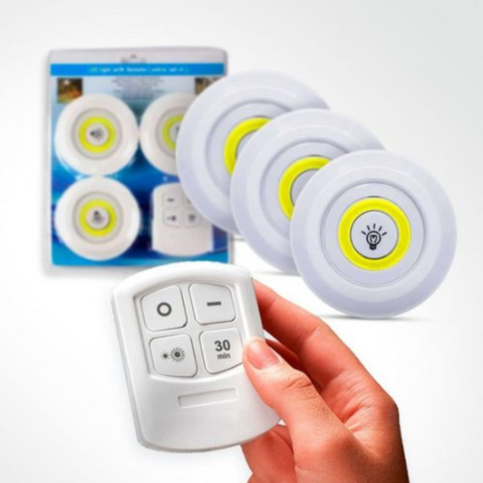 LedFlash® - Set De 3 Luces Led 1 Control Remoto