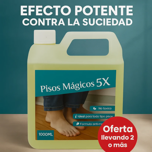 LIMPIA PISOS MÁGICOS 5X - Limpia Más, en Menos Tiempo