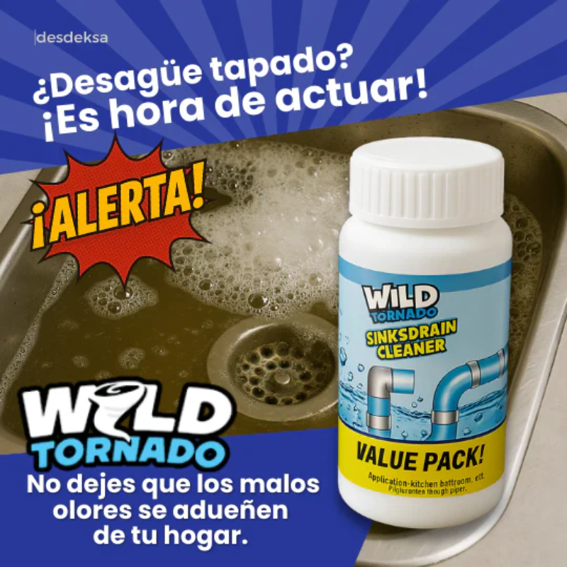 Wild Tornado® - destapador de Cañerias