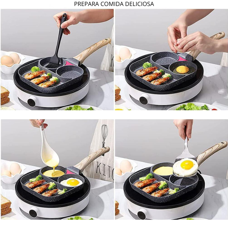 FastEgg™ - Sarten Anti-Adherente 3 en 1