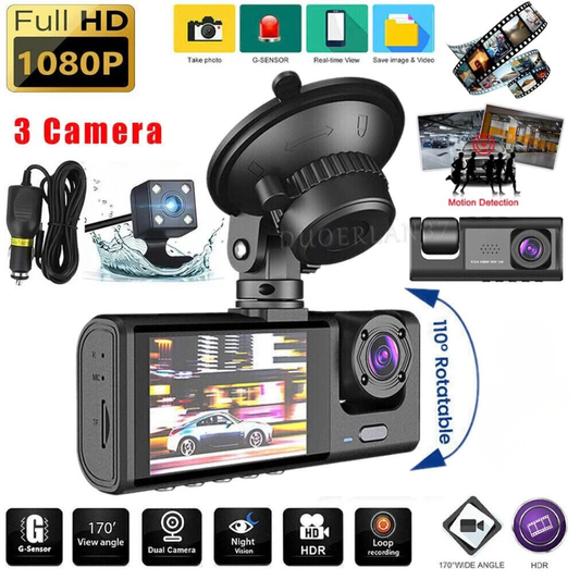 Camara Grabadora Para Auto 3 Canales